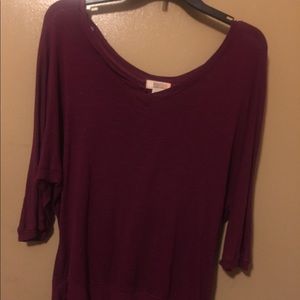 Burgundy shirt